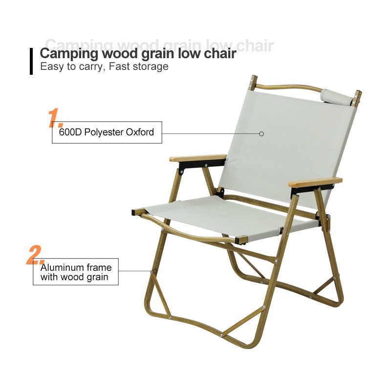 camping sammenleggbar Kermit stol