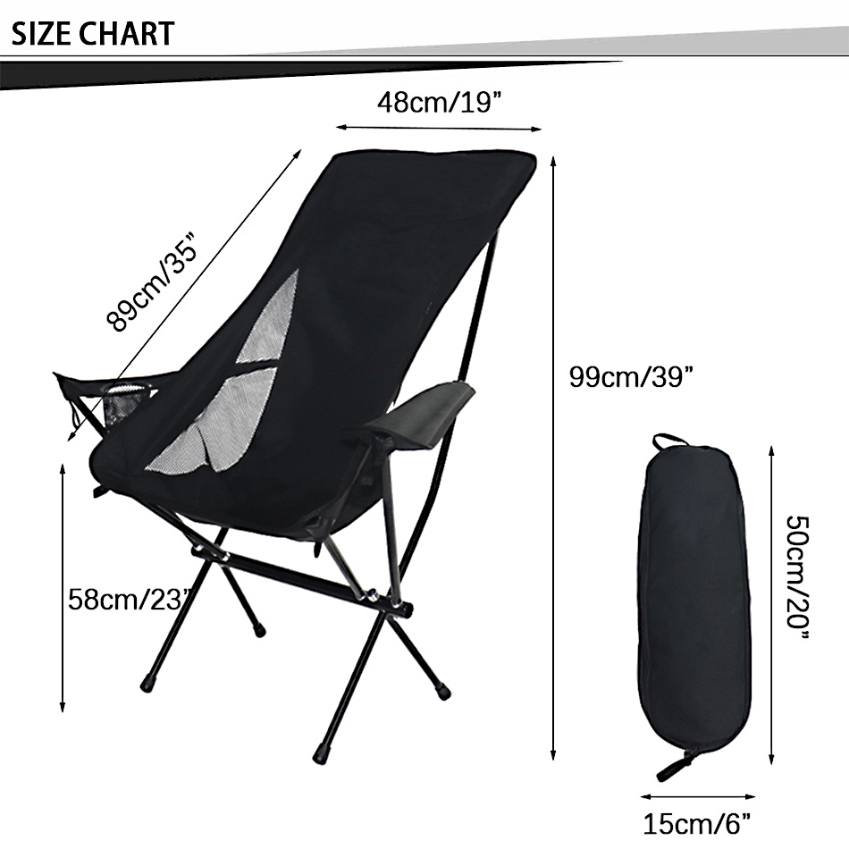 bærbar campingstol lett