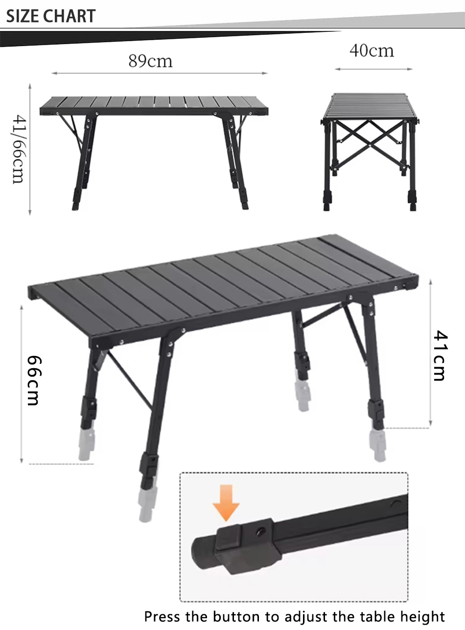 aluminium IGT campingbord selges