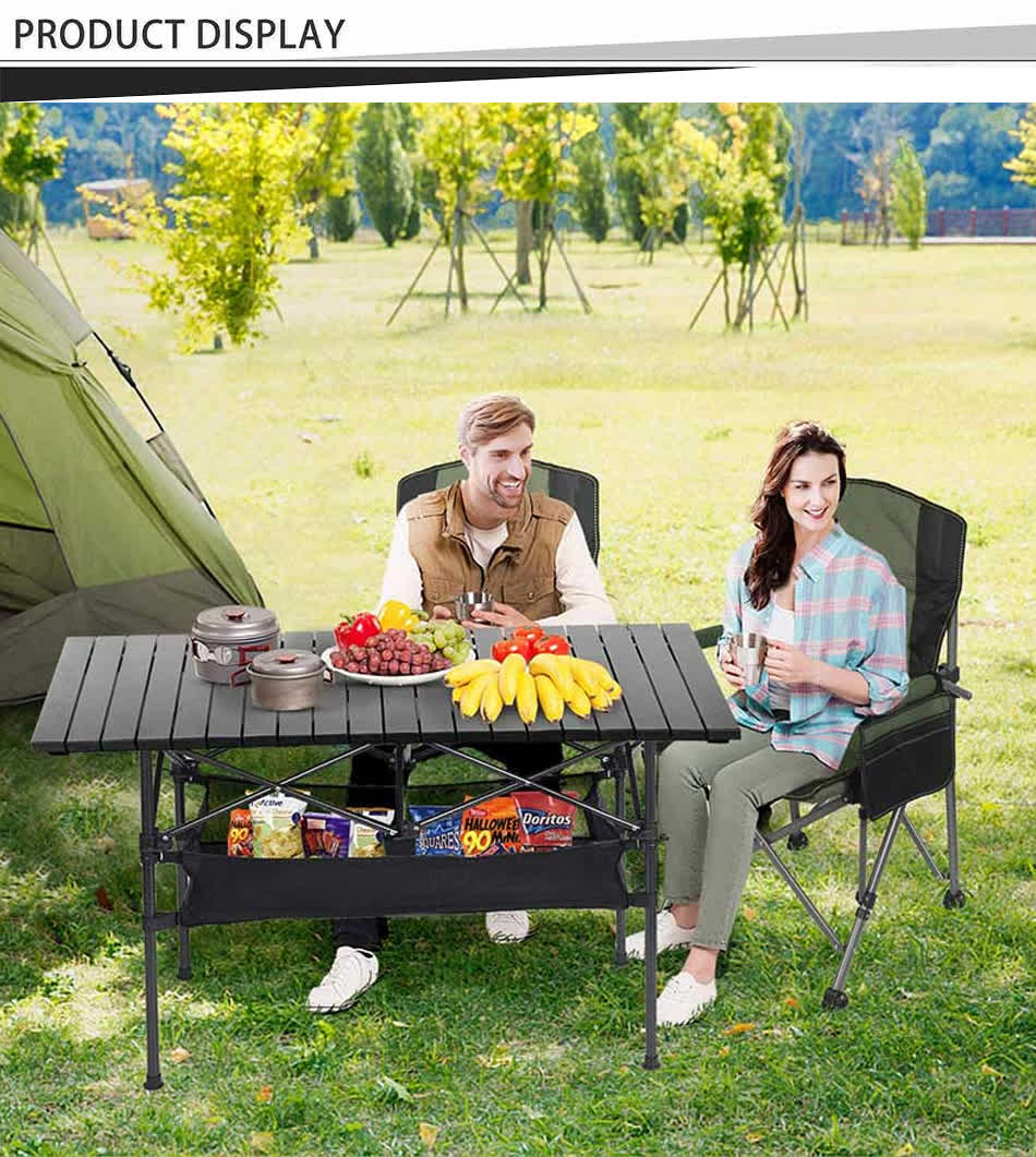 piknikbord i aluminium for camping