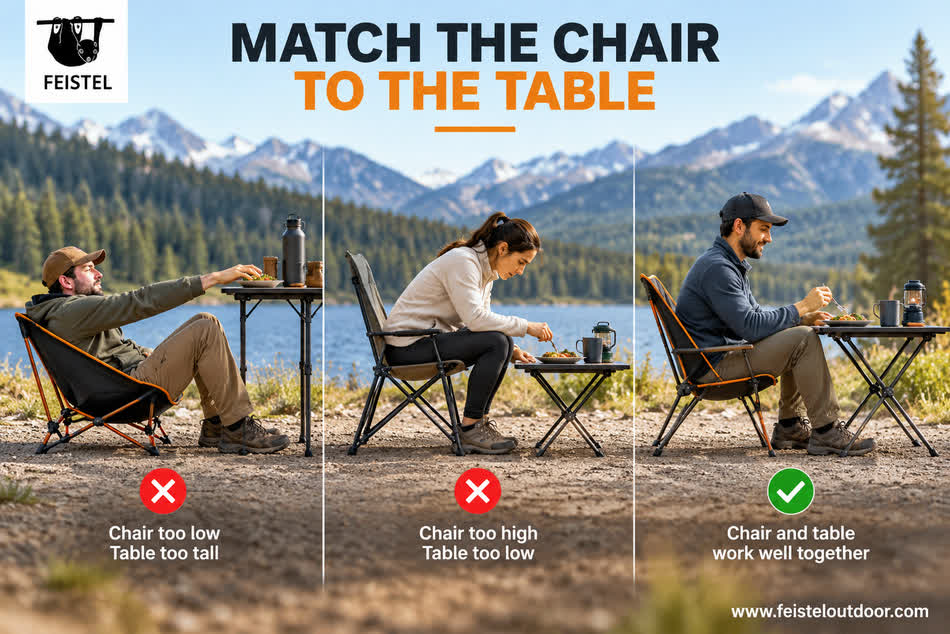 Camping Chairs and Tables Set Camping Chairs and Tables Set
