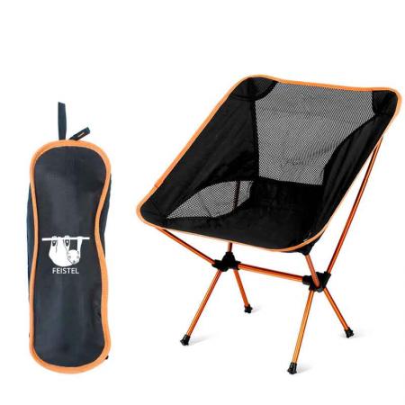 lett sammenleggbar campingstol med bæreveske for campingturfiske 