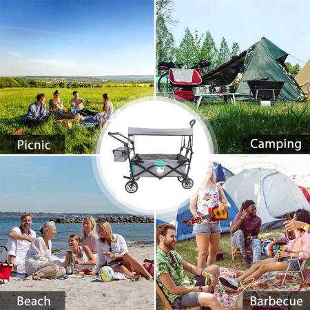 engros utendørs piknik camping strand hage sti sammenleggbar sammenleggbar sammenleggbar bruksvogn 