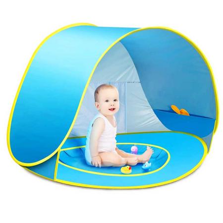 bærbart kompakt pop-up strandtelt for baby 