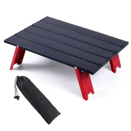 sammenleggbart bord utendørs leirfelt aluminium sammenleggbart lite bord lett bærbart campingbord for piknikstrand utendørs 