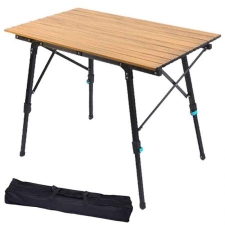 campingbord sammenleggbart utendørs campingbord justerbart høydejusterbart utendørsbord bærbart sammenleggbart lettvektsbord for piknik 