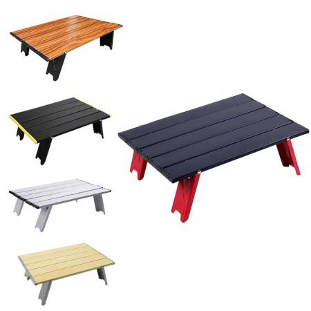 sammenleggbart bord utendørs leirfelt aluminium sammenleggbart lite bord lett bærbart campingbord for piknikstrand utendørs 