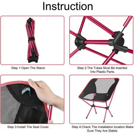 strandstol sammenleggbar utendørs sammenleggbar stol for camping backpacking piknikstrand 