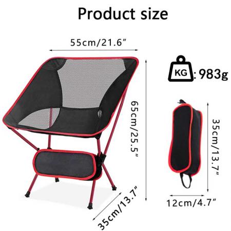 strandstol sammenleggbar utendørs sammenleggbar stol for camping backpacking piknikstrand 