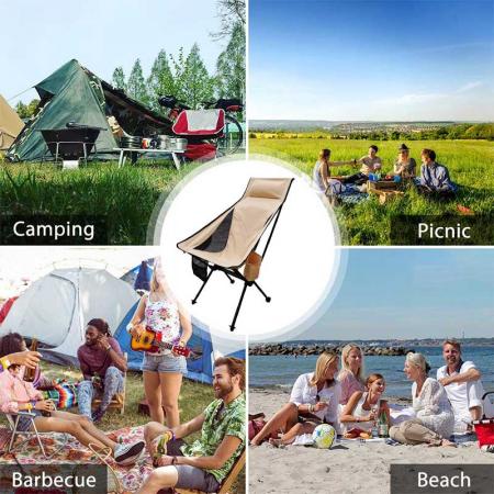 utendørs bord og stolsett bærbar campingstol med bæreveske lett å bære for utendørs 