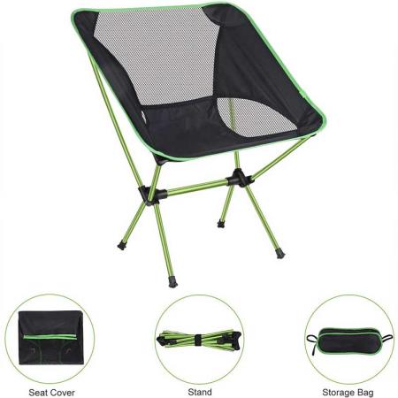 bærbar strandstol utendørs camping strandstol for fiske backpacking 