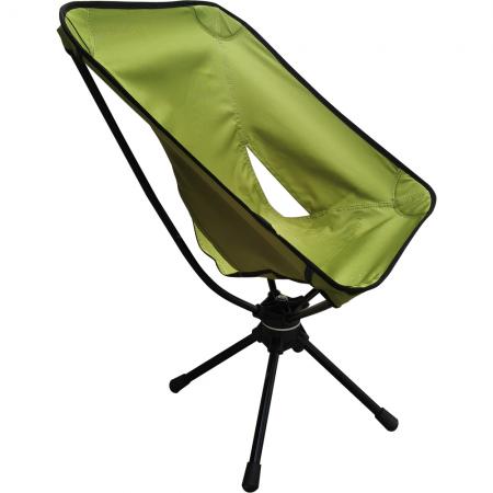 slitesterk camping sammenleggbar svingstol med 360 graders rotasjon 