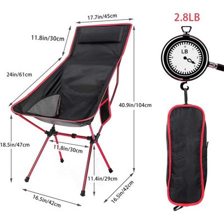 amazon hot factory pris sammenleggbar fiskestol lett camping utendørs strandstol 