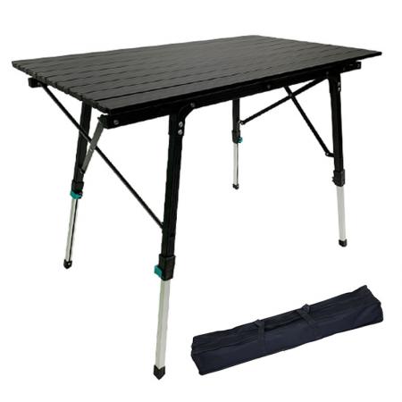 høydejusterbart bord aluminiumsbord høydejusterbart sammenleggbart bord camping utendørs lettvekt for camping strand bakgårder BBQ party 
