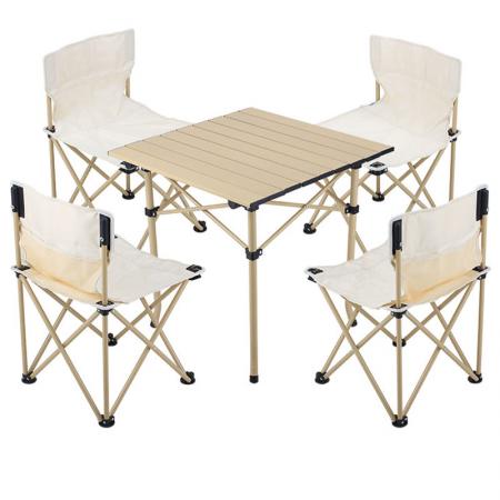 sammenleggbar stol og bord med stoler bærbare picnic bord seter stoler spisebord for utendørs plen hage 