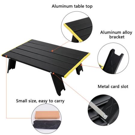 Campingbord Kompakt rullebord i aluminium 