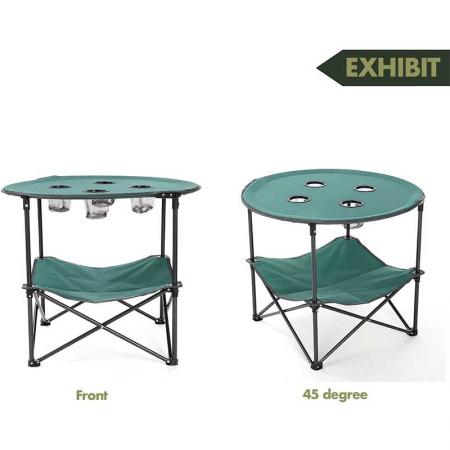 sammenleggbart bord bærbart campingbord ultralett kompakt med bæreveske for utendørs piknikcamping 