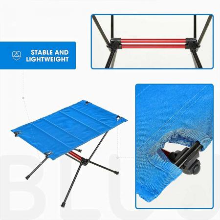 sammenleggbart utebord kompakt lettvekts lite sammenleggbart rullebord for utendørs piknik strand camping BBQ fest 
