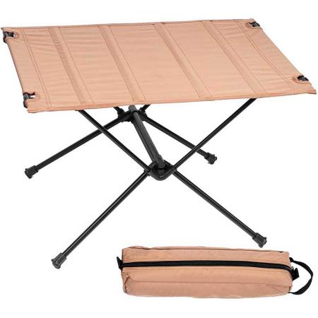 sammenleggbart campingbord bærbart med oppbevaringspose for fiskestrand utendørs piknik og fotturer 