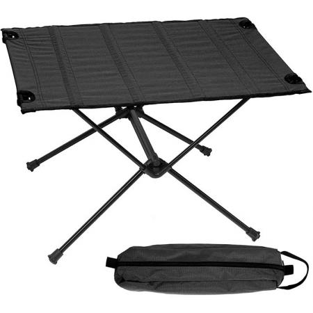 tilpasset bærbart piknikbord i aluminiumsrull, utendørs tur-campingbord 