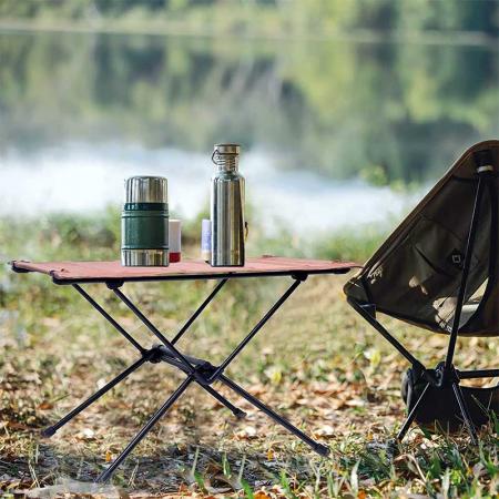 sammenleggbart campingbord bærbart med oppbevaringspose for fiskestrand utendørs piknik og fotturer 