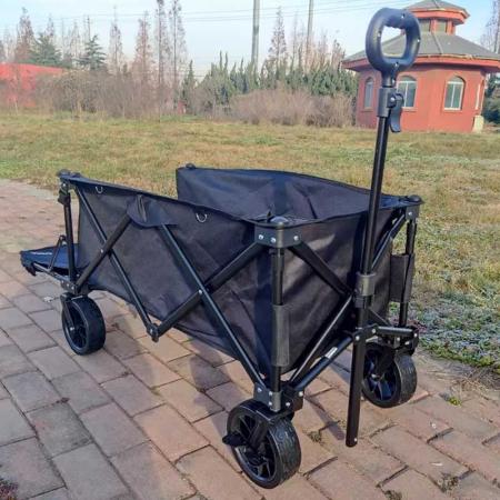 Kompakt sammenleggbar campingfiskevogn for utendørsaktiviteter 