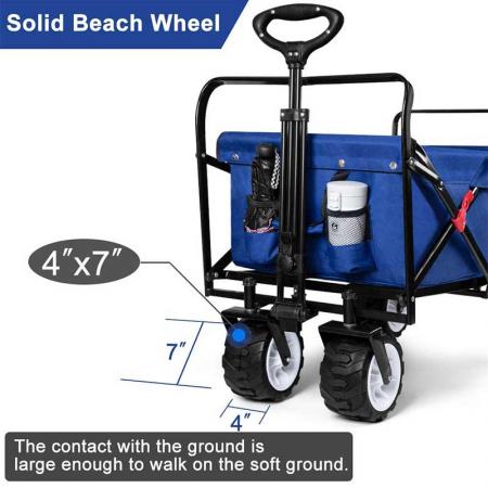 sammenleggbar vogn vogn 300 pund kapasitet sammenleggbar verktøy camping dagligvare lerret 