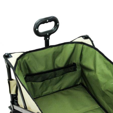 handlevogn hageverktøy sammenleggbar sammenleggbar utendørs hagevogn med dekkpose 
