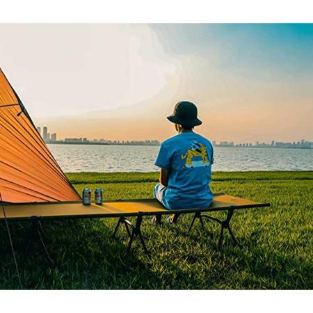 amazon hot salg 2022 army sammenleggbar seng bærbar camping ultralett sprinkelseng komfortabel campingseng med bæreveske for utendørs 
