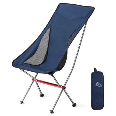 utendørs sammenleggbar stol ultralett campingstol bærbare strandstoler med høy rygg sammenleggbare utendørsstoler for utendørs leir 