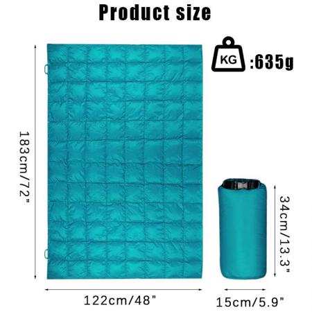 amazon hot salgsfabrikk pris nylon dunteppe sammenleggbart vanntett utendørs campingteppe som kan bæres for kaldt vær 