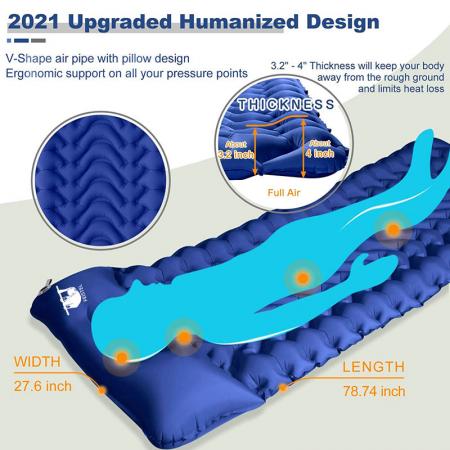 ultralett - beste kompakte oppblåsbare luftmadrass for voksne og barn 