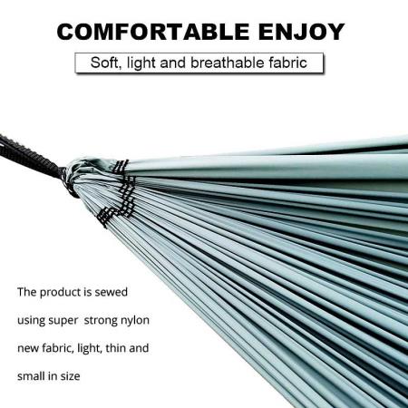 2022 campinghengekøye bærbar nylonhengekøye dobbel hengekøye campingtilbehør for utendørs innendørs 