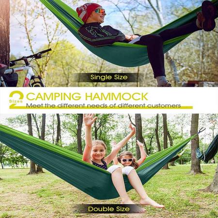2022 hot salg reise hengekøye camping utendørs hengekøye med tre stropper for utendørs 
