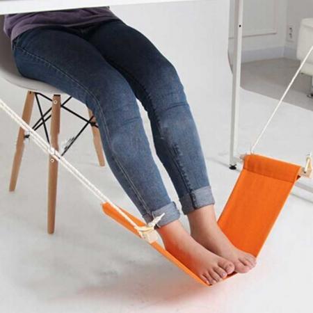 bærbar justerbar fothengekøye fotstøtte mini under skrivebordet fotstøtte hengekøye for hjemmekontor 