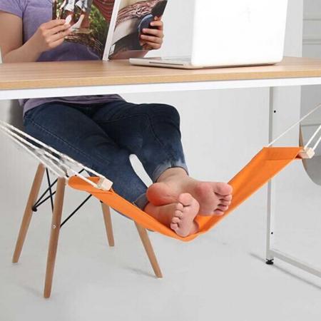 bærbar justerbar fothengekøye fotstøtte mini under skrivebordet fotstøtte hengekøye for hjemmekontor 