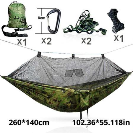 hengekøye myggnett utendørs bærbare hengekøyer for camping fotturer backpacking reiser 