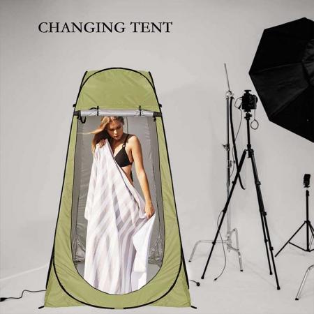 pop up privatliv telt camping dusj telt omkledningsrom med bæreveske for utendørs fotturer
 
