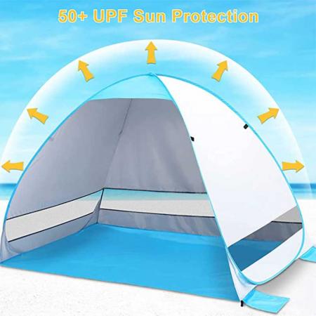 engros utendørs strand ly trekant camping solskjerm sammenleggbar baldakin telt
 