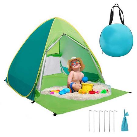 høykvalitets tilpasset utendørs helautomatisk pop-up sammenleggbar familie strand camping telt
 