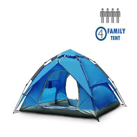 vanntette 3-4 personers automatiske familieportable campingtelt for utendørs fotturer
 