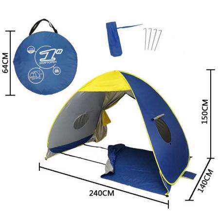 campingtelt sammenleggbart utendørs lett vanntett telt som solskjerming
 