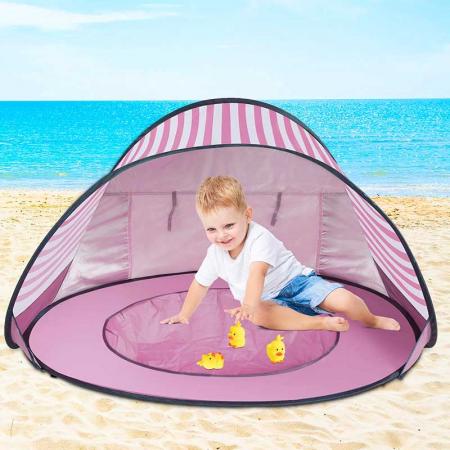 strandtelt strandskygge anti UV bærbart telt sun shelter pop up baby strandtelt
 