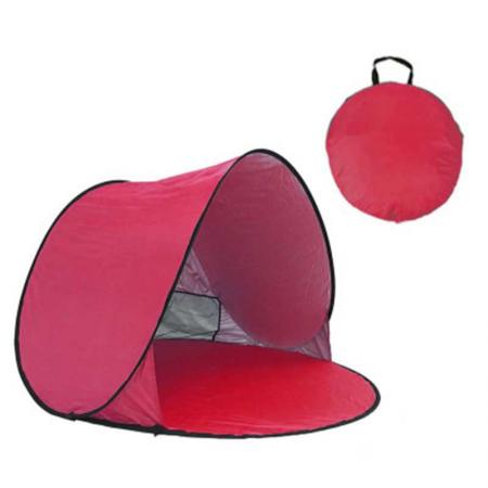 amazon hot salg rødt strandtelt anti UV instant bærbart telt pop up baby strandtelt for camping utendørs
 