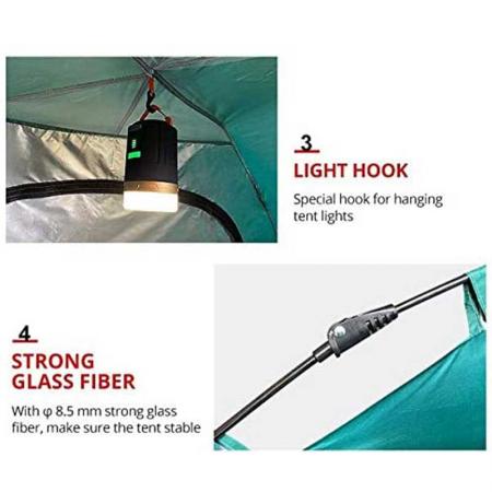 engros 3-4 personer fullautomatisk hastighet åpne telt på lager dobbelt campingtelt soltelt
 