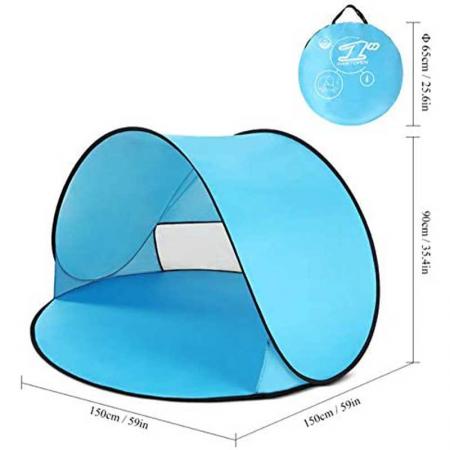 2022 strandskyggetelt anti UV øyeblikkelig bærbart telt pop up baby strandtelt for camping utendørs
 