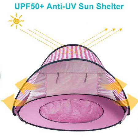 strandtelt strandskygge anti UV bærbart telt sun shelter pop up baby strandtelt
 