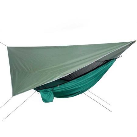 vanntett bærbar presenning multifunksjonell utendørs camping reise backpacking tarp
 