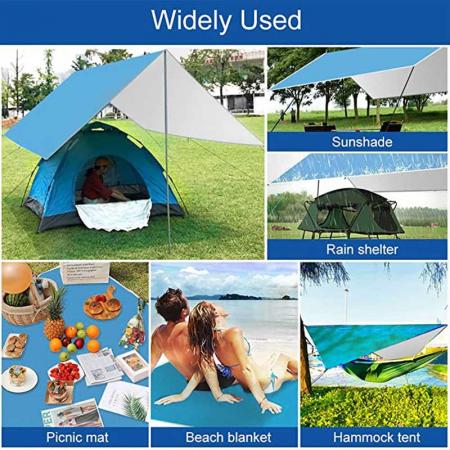ultralett hengekøye regnflue camping presenning lett vanntett telt ly baldakin for utendørs arrangementer
 
