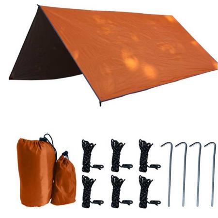 utendørs camping strand vanntett polyester fly regn fly hengekøye telt presenning sun shelter
 